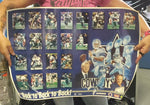 BACK TO BACK TO BACK! DALLAS COWBOYS POSTER!!! AMAZING CONDITION.