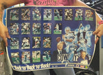 BACK TO BACK TO BACK! DALLAS COWBOYS POSTER!!! AMAZING CONDITION.