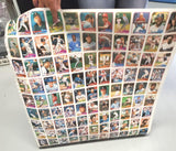 VINTAGE 1989 TOPPS MLB PLAYERS BASEBALL CARD POSTER-132 CARDS TOTAL-UNCUT-VFCOND