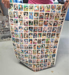 VINTAGE 1989 TOPPS MLB PLAYERS BASEBALL CARD POSTER-132 CARDS TOTAL-UNCUT-VFCOND