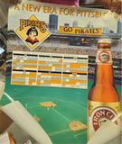 1996 PITTSBURGH PIRATES SCHEDULE POSTER"A NEW ERA FOR PITTSBURGH"-IRON CITY BEER