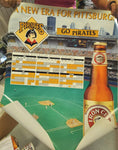 1996 PITTSBURGH PIRATES SCHEDULE POSTER"A NEW ERA FOR PITTSBURGH"-IRON CITY BEER