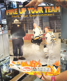 VTG PITTSBURGH PENGUINS "FIRE UP YOUR TEAM NOT YOUR ENVIRONMENT"POSTER-SMOKEY