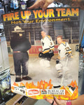 VTG PITTSBURGH PENGUINS "FIRE UP YOUR TEAM NOT YOUR ENVIRONMENT"POSTER-SMOKEY
