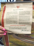 VTG 1956 PENNSYLVANIA RAILROAD PRR RR TRAIN CALENDAR GRIF TELLER DYNAMIC PROGRES