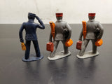 Vtg Black Americana Lot of 3 Cast Iron Toy Porters #613 Whisk Broom Lead Figure