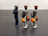 Vtg Black Americana Lot of 3 Cast Iron Toy Porters #613 Whisk Broom Lead Figure