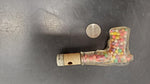 Vtg TH Stough Glass JR 22 Play Pistol Gun Musical Toy Candy Jar Jeanette Pa