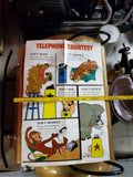 Vtg 1964 American Telephone Telegraph Poster Advertisement Phone Courtesy Unique