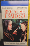 Because I Said So Movie Poster 36X18" Diane Keaton Mandy Moore Bedroom Poster