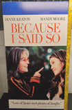 Because I Said So Movie Poster 36X18" Diane Keaton Mandy Moore Bedroom Poster