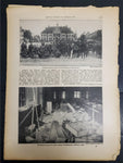 1914 WW1 Battle Art by Franz Kienmayer From Illustrated Story German Publication