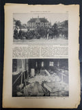 1914 WW1 Battle Art by Franz Kienmayer From Illustrated Story German Publication
