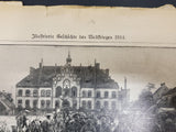 1914 WW1 Battle Art by Franz Kienmayer From Illustrated Story German Publication