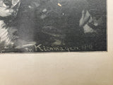 1914 WW1 Battle Art by Franz Kienmayer From Illustrated Story German Publication