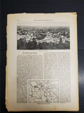 1914 WW1 Battle Art by Franz Kienmayer From Illustrated Story German Publication