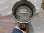 Vtg Bromwells 5 Cup Measuring Sifter Red Wood Crank Handle Flour Sifter Metal