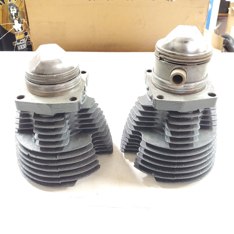 Pair 900 Cylinders .040 w pistons harley Sportster Ironhead XLH XLCH OEM 1957-71
