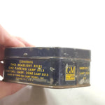 Vintage GM Chevy Tin Box Spare Bulbs Emergency Auto Truck 1920's Classic Adverti