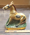 Vtg Empty Ezra Brooks Missouri Brown Harnessed Mule Decanter Heritage 1971