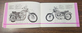 NOS Owners Manual Harley Shovelhead Superglide Low Rider 1976 FX FLH Vintage OEM