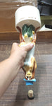 Vtg EMPTY 1968 Royal Enfield Flower Child & Hippie Porcelain Liquor Decanters