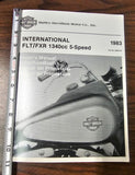 NOS Harley-Davidson FLT/FXR 1340cc 5-Speed International Owner's Manual 99963-83