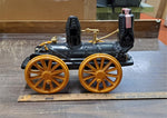 Vtg Empty 1969 Train Dewitt Clinton Famous First Jim Beam Black & Gold Decanter