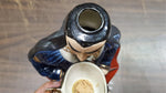 Vtg EMPTY 1979 Jim Beam Mephistopheles Decanter W/Base & Music Box Regal China