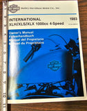 Harley Davidson 1983 Sportster Ironhead XLH/XLS/XLX International Owners Manual