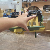 Yellow caboose Jim Beam decanter Orig Box Train RR Railroad Advertising whiskey