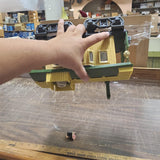 Yellow caboose Jim Beam decanter Orig Box Train RR Railroad Advertising whiskey