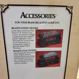 Vtg Jim Beam Railroad Decanters EMPTY JB Turner Barrel Car Caboose Wood Freight