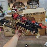 Vtg Jim Beam Railroad Decanters EMPTY JB Turner Barrel Car Caboose Wood Freight