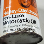 Antique Oil Can Harley OEM Full Vintage Collectible Metal Motorcycle Preluxe 60s
