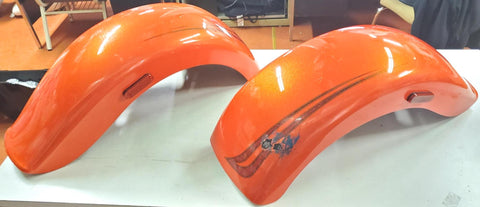 Harley Laguna Orange Trilogy FLRT Trike Rear Fender Freewheeler Left Side
