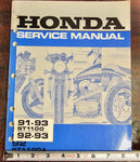 Honda Factory Service Repair Shop Manual Book ST 1100 / 1100A 1991-1993 OEM