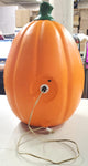 Vtg Blow Mold JackO Lantern Pumpkin Orange Central Foam Plastics Halloween Works
