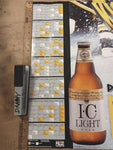 VTG KICK SOME ICE! PITTSBURGH PENGUINS SEASON SCHEDULE POSTER FROM OCTOBER '95