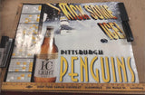 VTG KICK SOME ICE! PITTSBURGH PENGUINS SEASON SCHEDULE POSTER FROM OCTOBER '95
