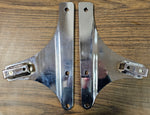 OEM Sissybar Stock Rigid Side plates Harley Softail Heritage Chrome Backrest Pas