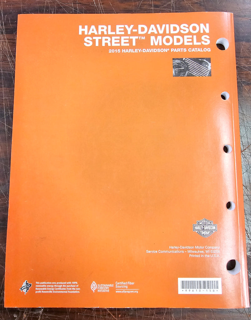 OEM Harley Davidson 2015 Street XG500 XG750 Parts Catalog