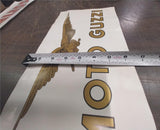 Moto Guzzi Gold Black Sign Poster Eagle 13x7 Wall Art Man Cave Garage Motorcycl
