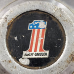 #1 American Flag Harley-Davidson 2 hole bolt Points Timer Cover Insert Patina