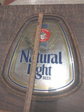 Anheuser Busch Beer Natural Lite Mirror Advertisement Man Cave Tavern Sign Brewe