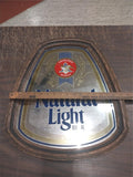 Anheuser Busch Beer Natural Lite Mirror Advertisement Man Cave Tavern Sign Brewe