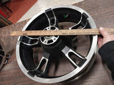 Pair Enforcer Mag Wheels Harley Bagger FLHX 3.50 x19 5.00x16 W Rotors Glide King