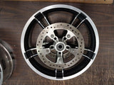 Pair Enforcer Mag Wheels Harley Bagger FLHX 3.50 x19 5.00x16 W Rotors Glide King