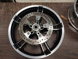 Pair Enforcer Mag Wheels Harley Bagger FLHX 3.50 x19 5.00x16 W Rotors Glide King