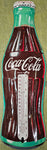 VINTAGE COCA-COLA BOTTLE THERMOMETER NIB 3-D BAR RESTAURANT KITCHEN NOS 17"